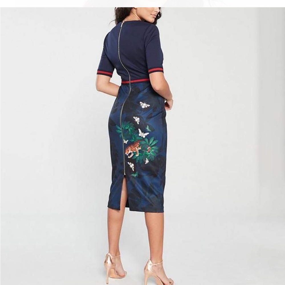 NWT TED BAKER TIGER DRESS Size 3